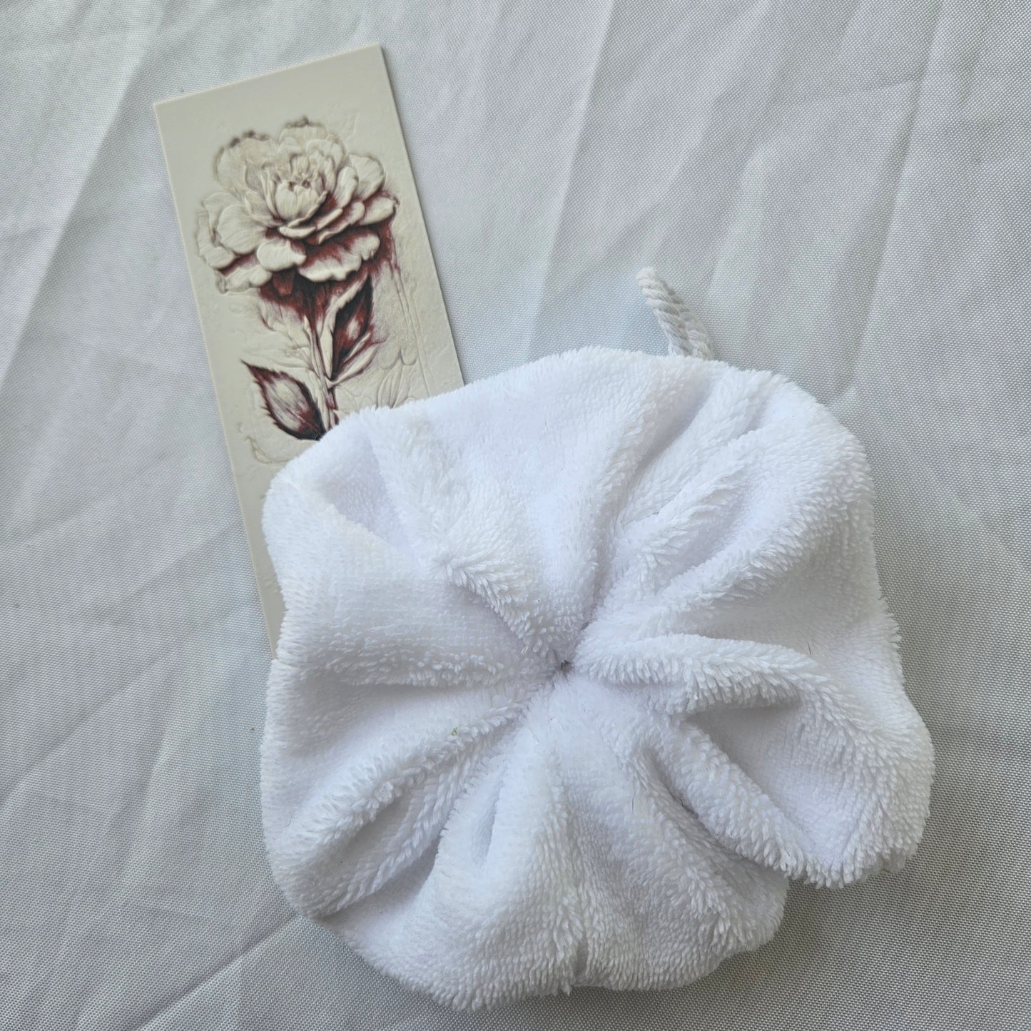 Fleur de douche en éponge bambou
