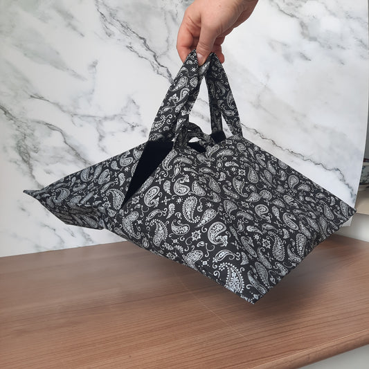 Coffret "À Table avec Maman" - Sac à tarte réutilisable et sa charlotte alimentaire zéro déchet assortie