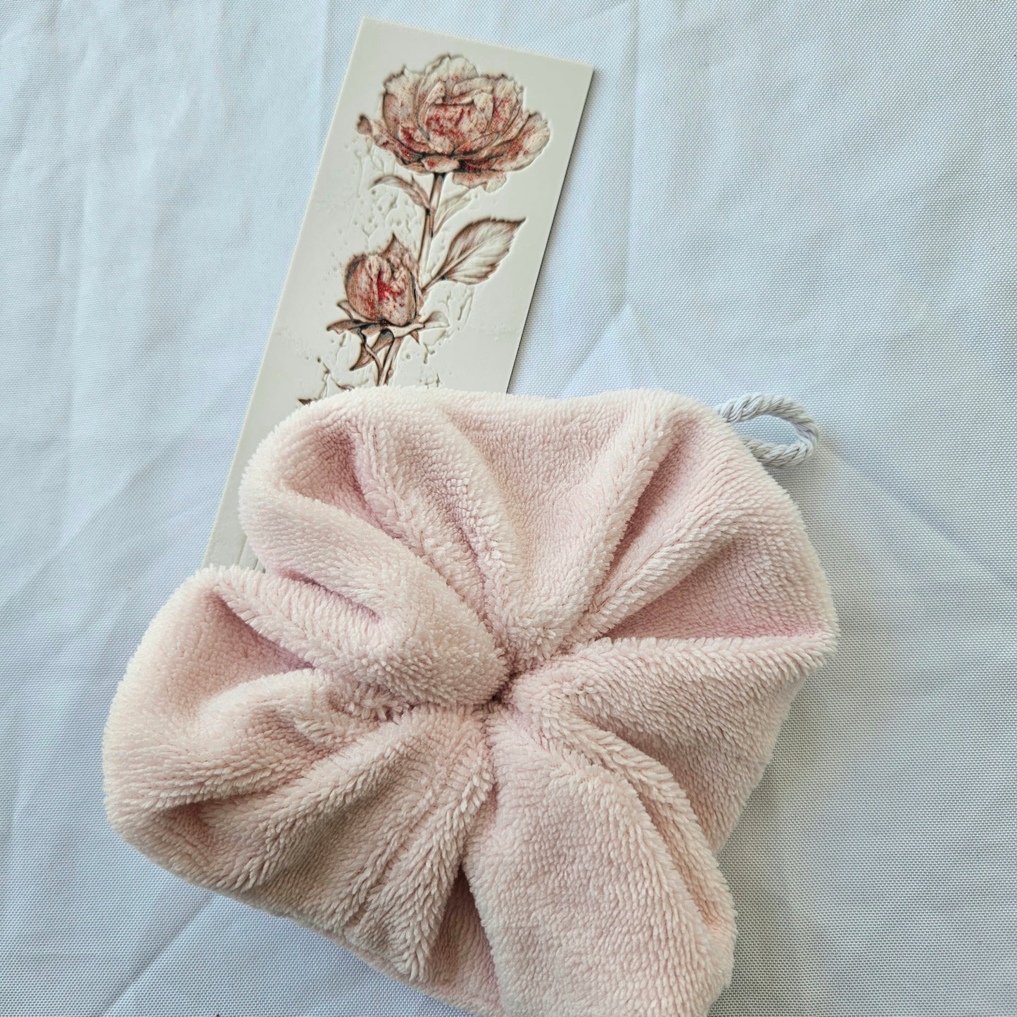 Fleur de douche en éponge bambou